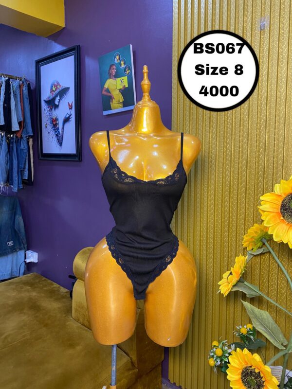 Sleeveless black bodysuit Size 8