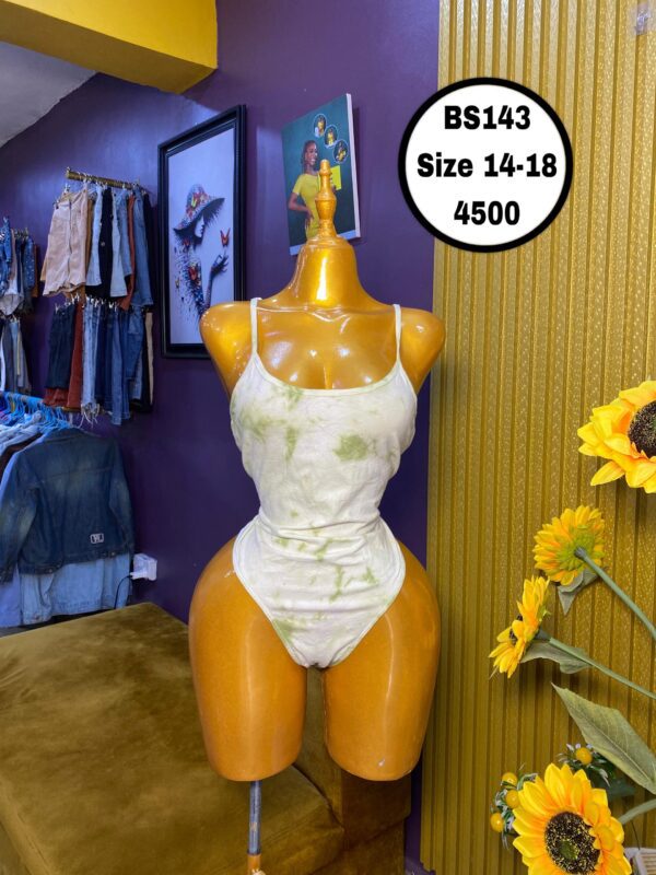 Sleeveless adire bodysuit Size 14-18