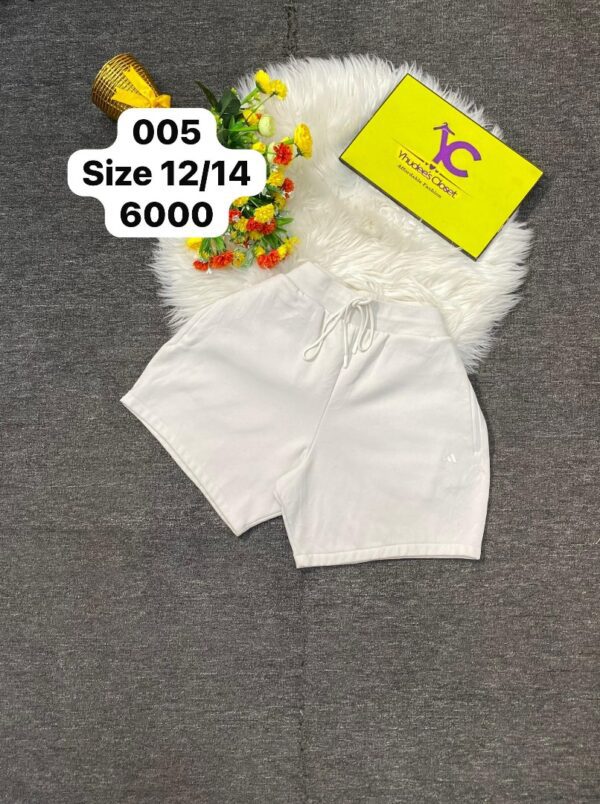 White lounge Shorts Size 12/14