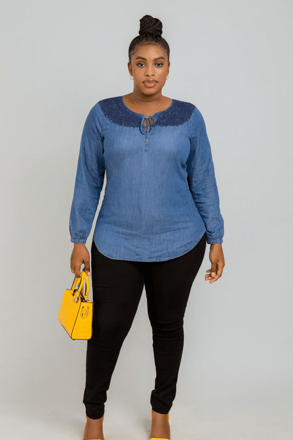 Beautiful denim top Size 10