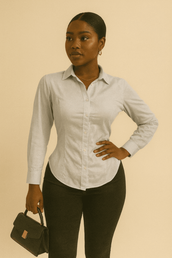 Sky blue corporate shirt Size 8