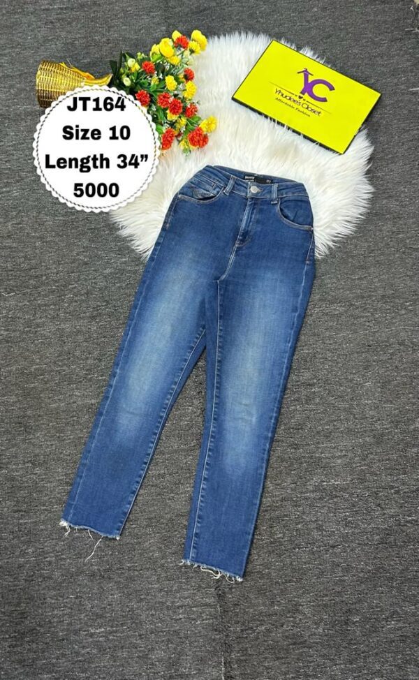 Deep blue Jean trouser  Size10, L 34