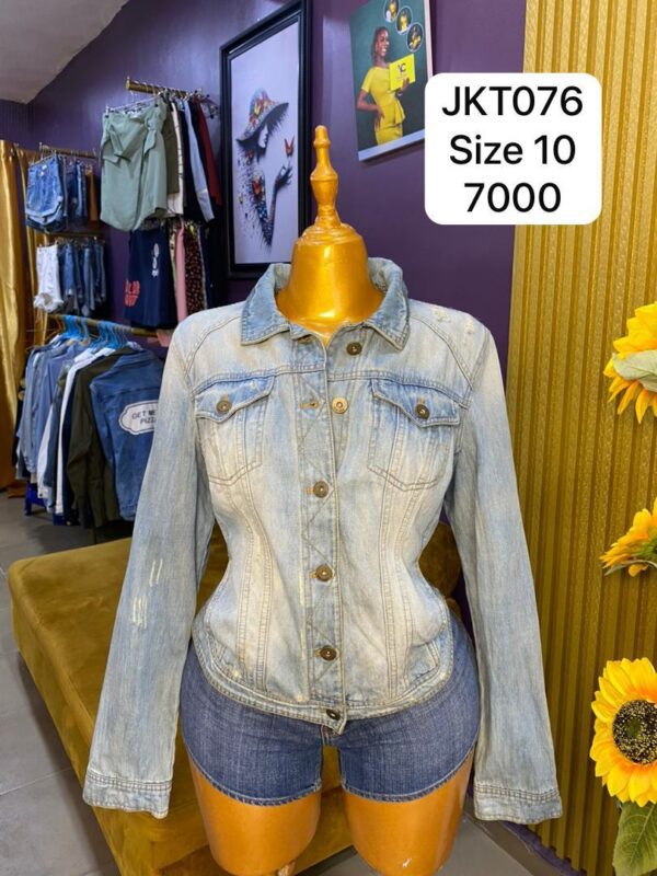 Stone wash Blue Jean Jacket Size 10/12