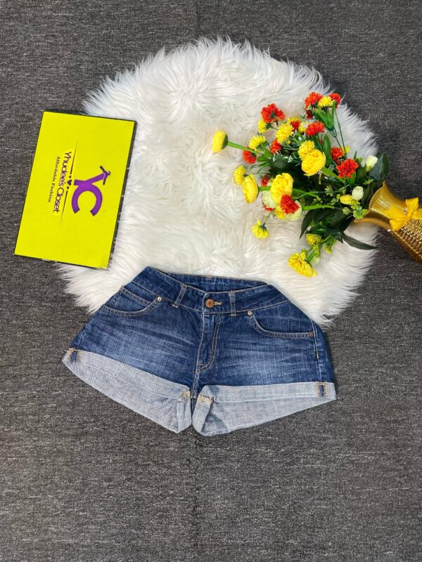 Low Deep blue bum short Size 8