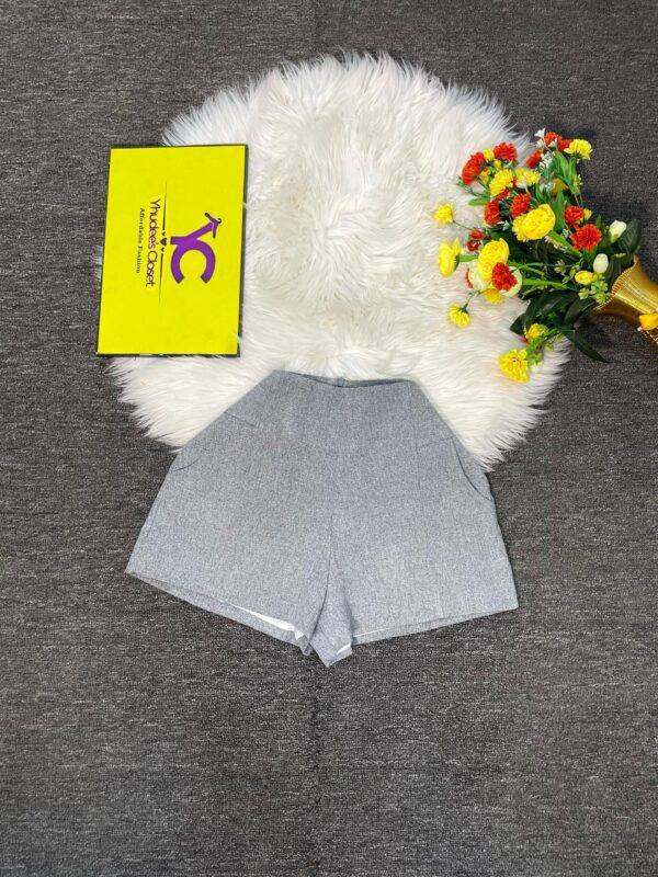 High Waist Grey Bum Short Size 8