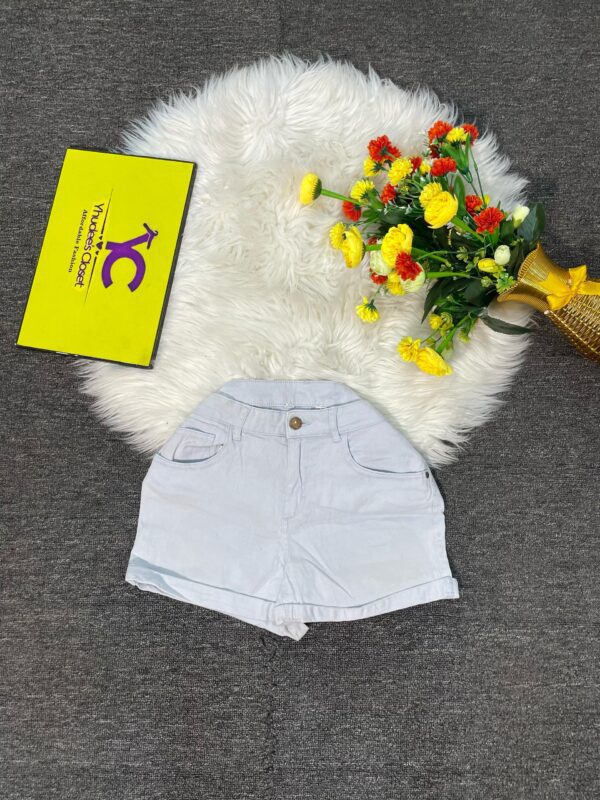 Stone Wash High waist bum short Size 6