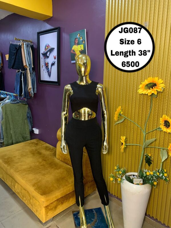 Black skinny Joggers Size 6, L 38