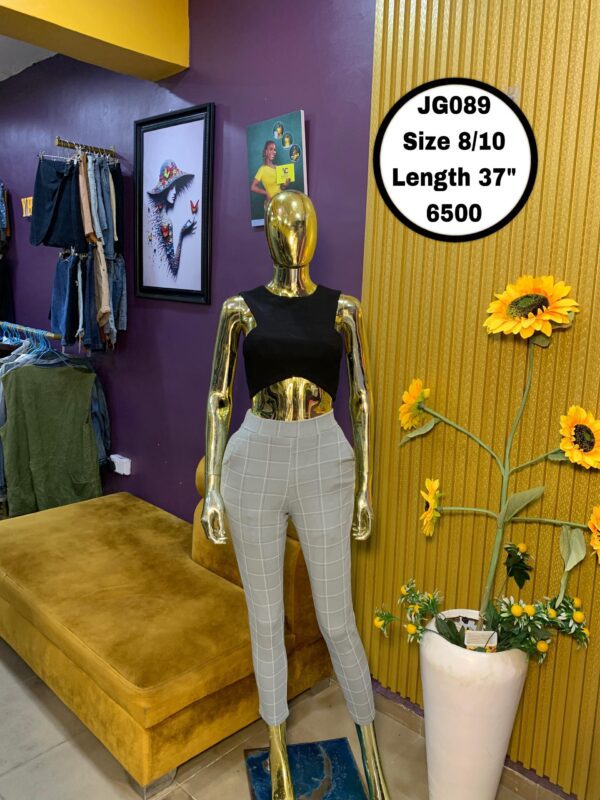 Striped checkered lounge pants  Size 8/10 L 37