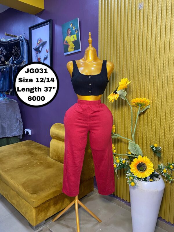 Red Free Joggers Size 12/14