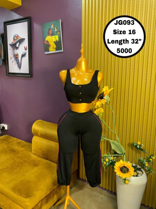 Black with red stripe design Joggers Size 16, L 32