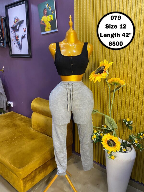 Grey Joggers Size 12, L 42