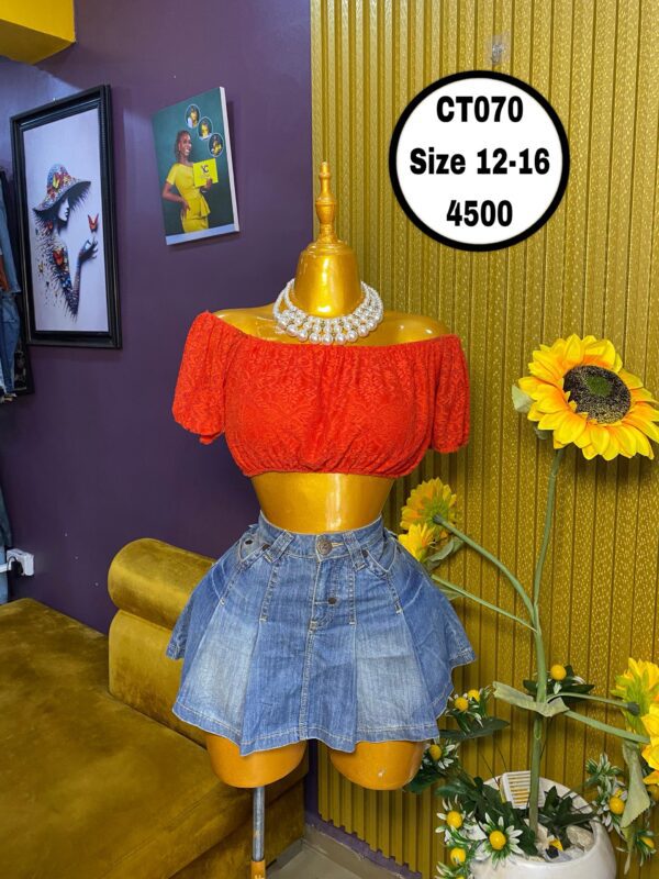 Red Crop Top Size 12-16