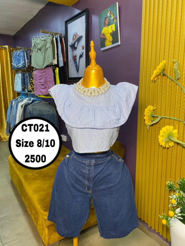 Light Blue Crop Top Size 8/10