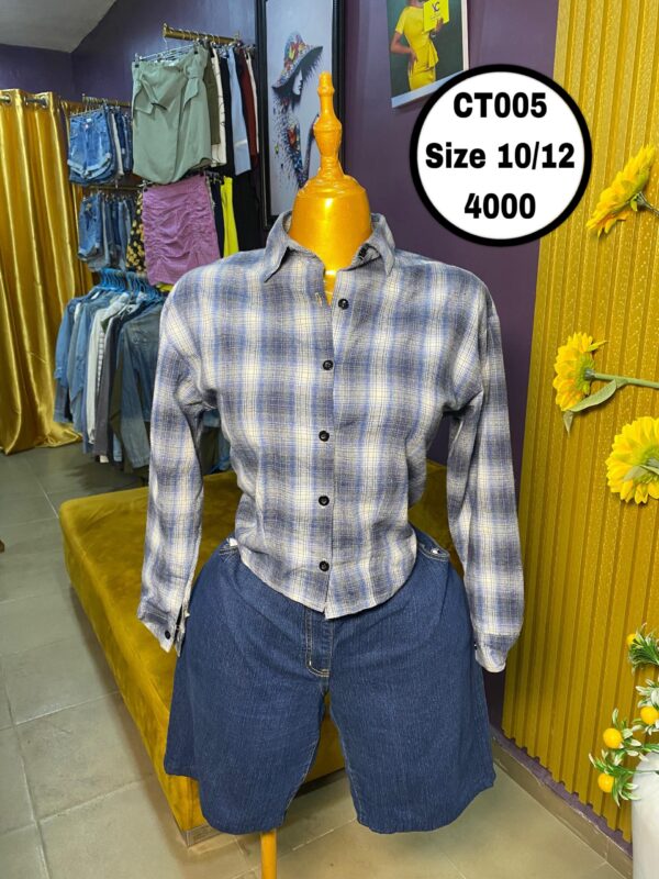 Checkered Crop Top Size 10/12