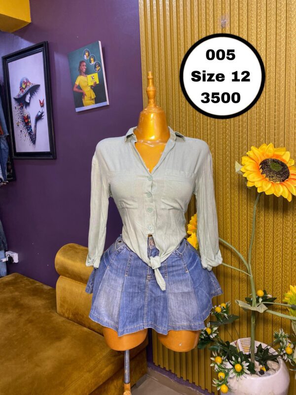 Light Green Crop Size 12