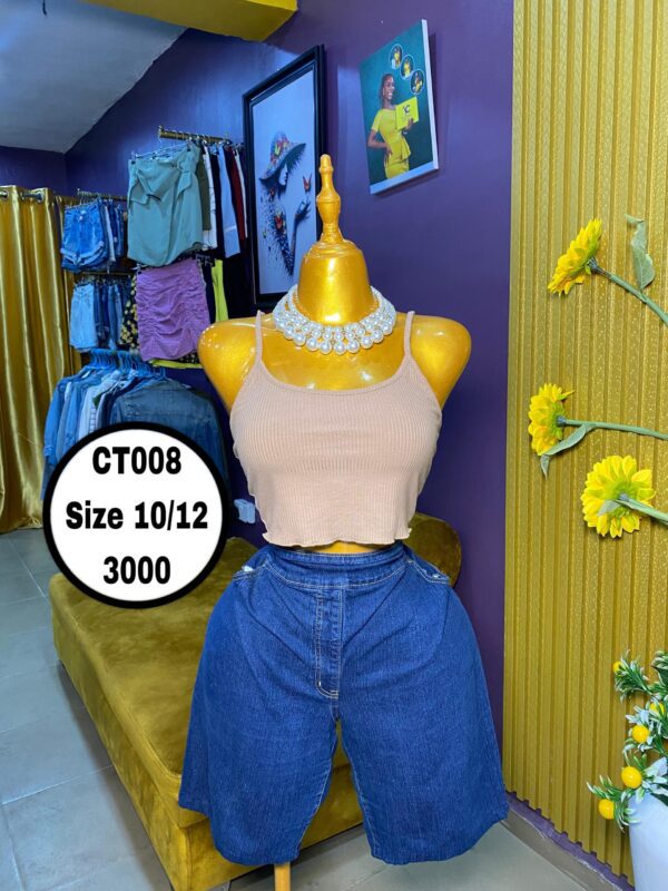 Cream Crop Top Size 10/12