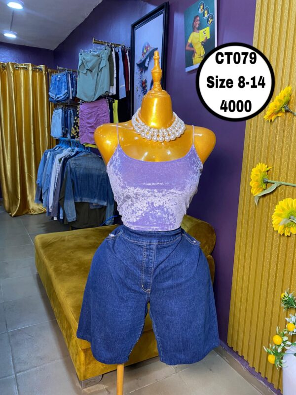 Purple crop top Size 8-14