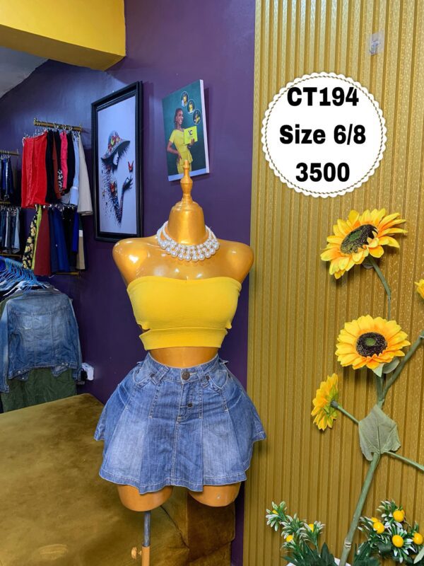Yellow Tube Crop Size 6/8
