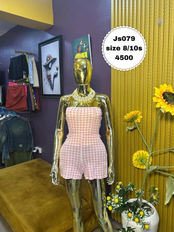 Checkered Jump Suit Size 8/10