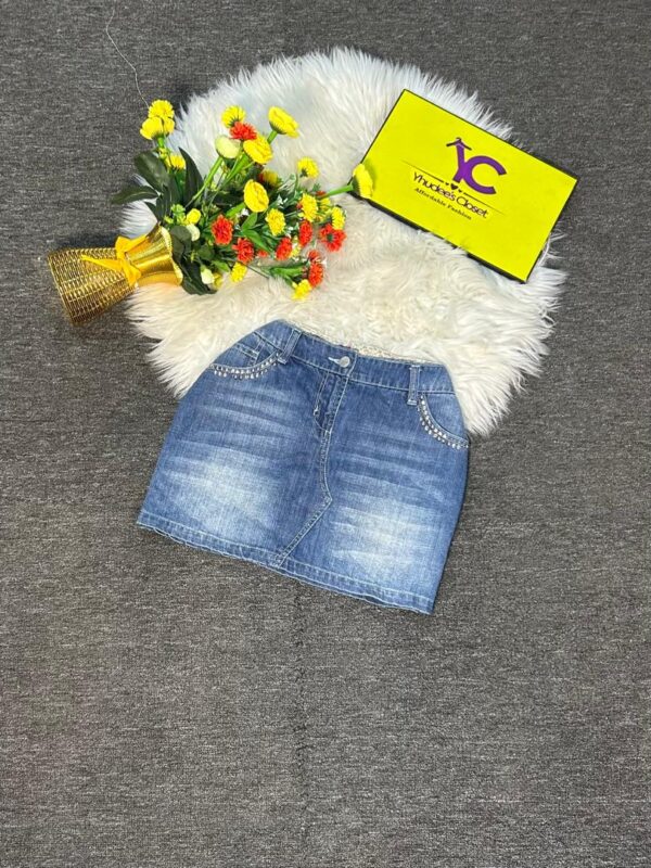 Blue Jean Skirt Size 10/s12 L 14”