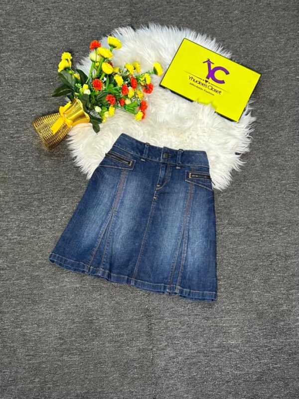 Deep blue Jean skirt Size 12/s14 L 19”