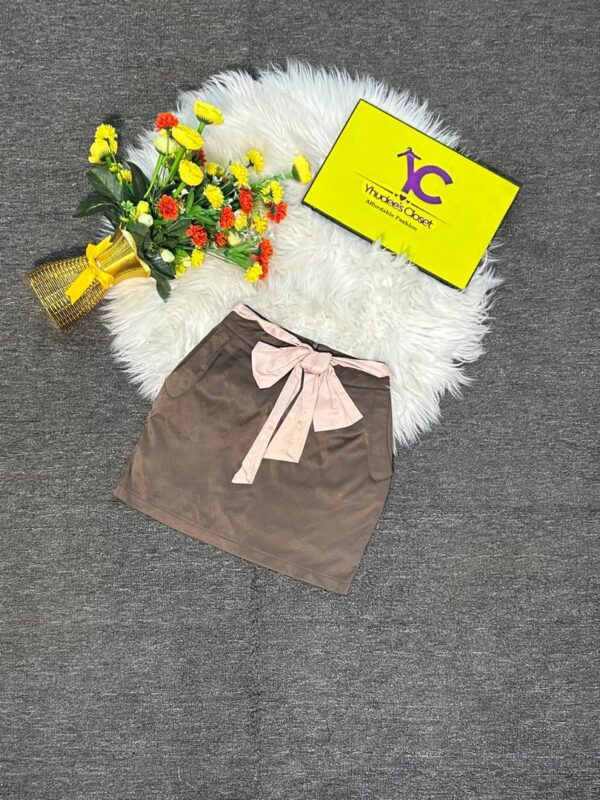 Brown mini skirt Size 8/10 L 14”