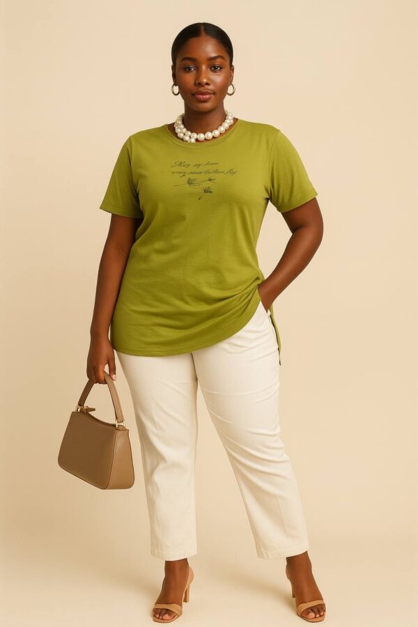 Green Round Neck - Size 14/16