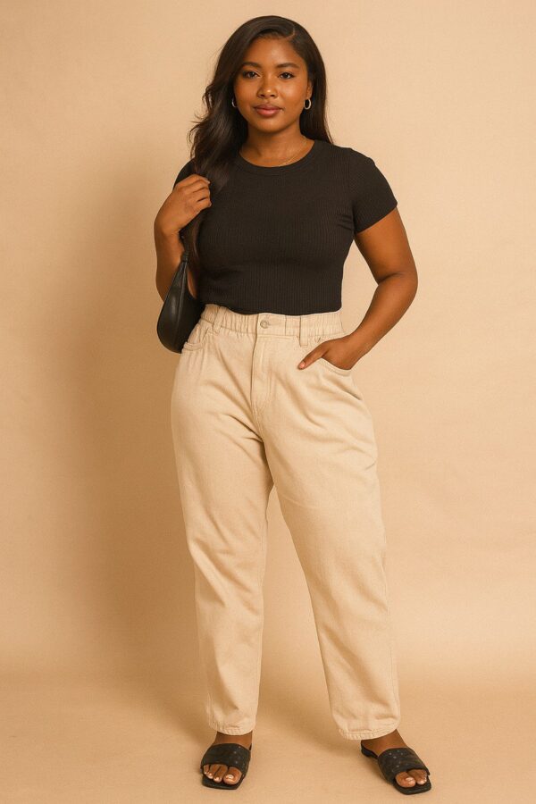 Carton color mom Jean Size 10, L 40