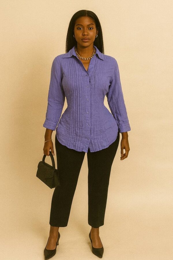 Purple cotton shirt Size 12/14