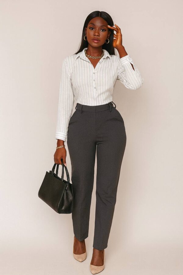 striped caftan top Size 14