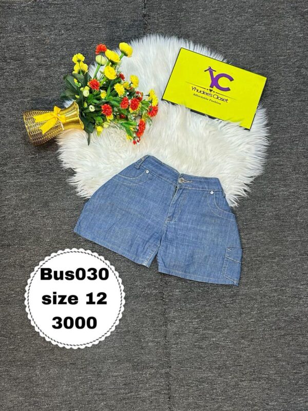 Blue cargo bum short Size 12