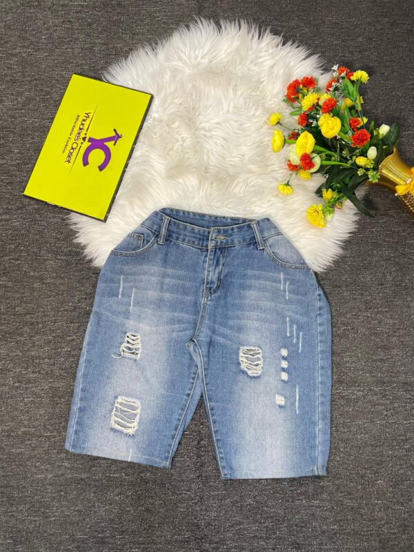 Ripped Jean Short Size 10