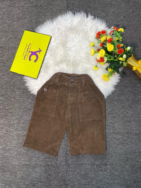 Brown Carduroy Short Size 6/8