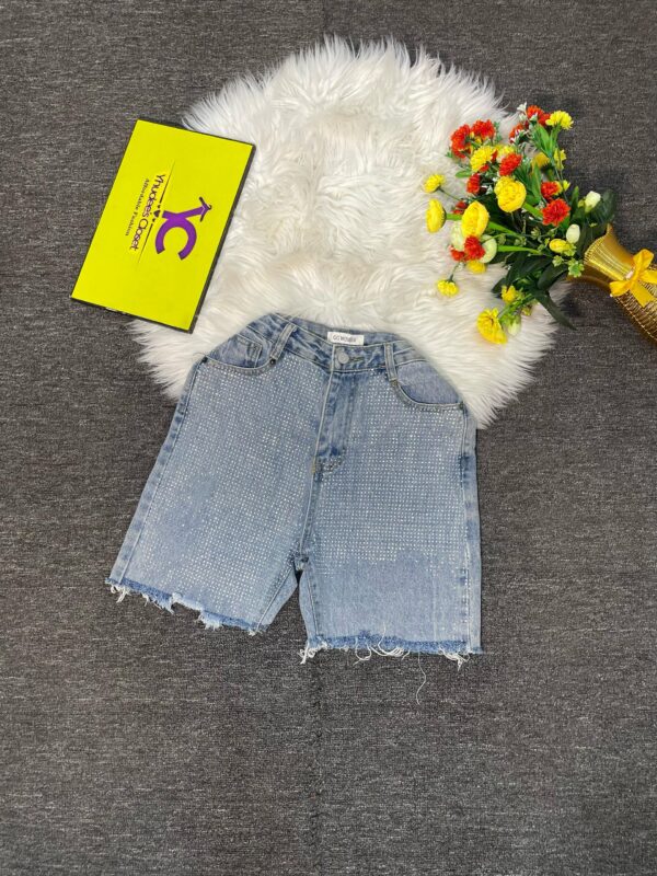 Sequin Stone Design Short Size 6