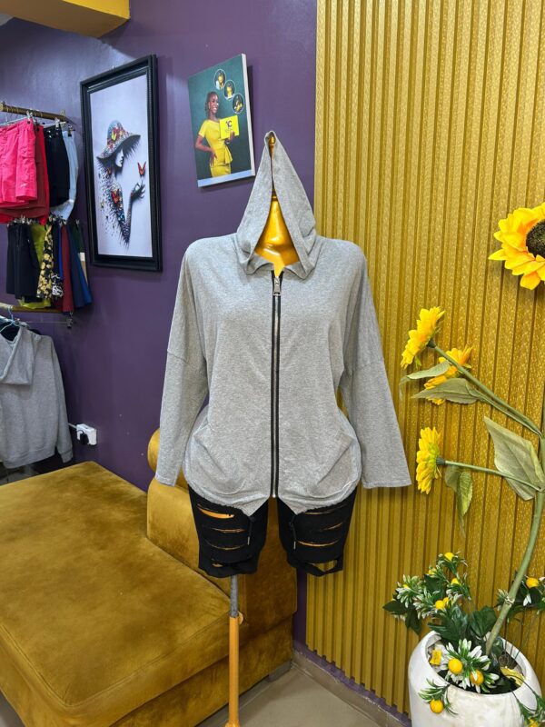 Ash zipper hoodie XXL