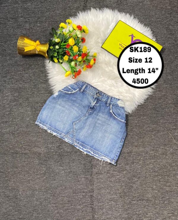 Blue Jean Skirt Size 12 L 14”