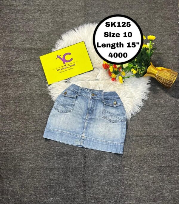 Blue Jean Skirt Size 10 L 15”