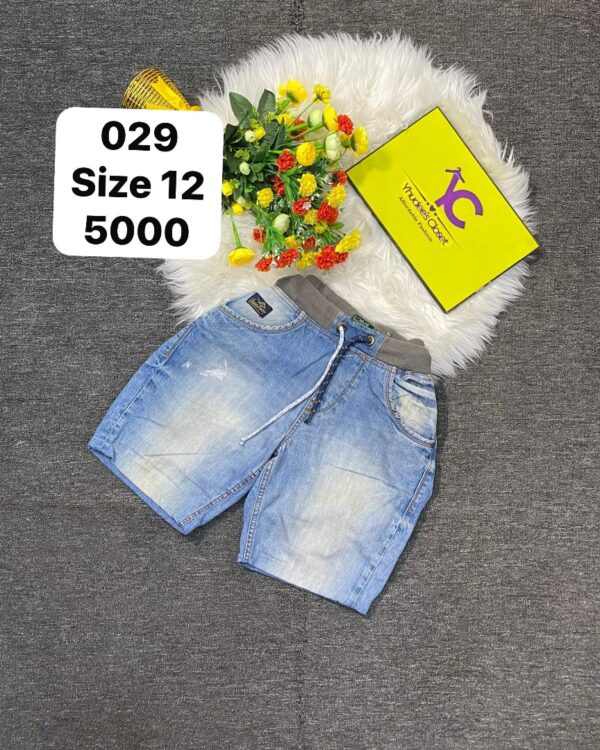 Jean Short With Grey waist Size 12