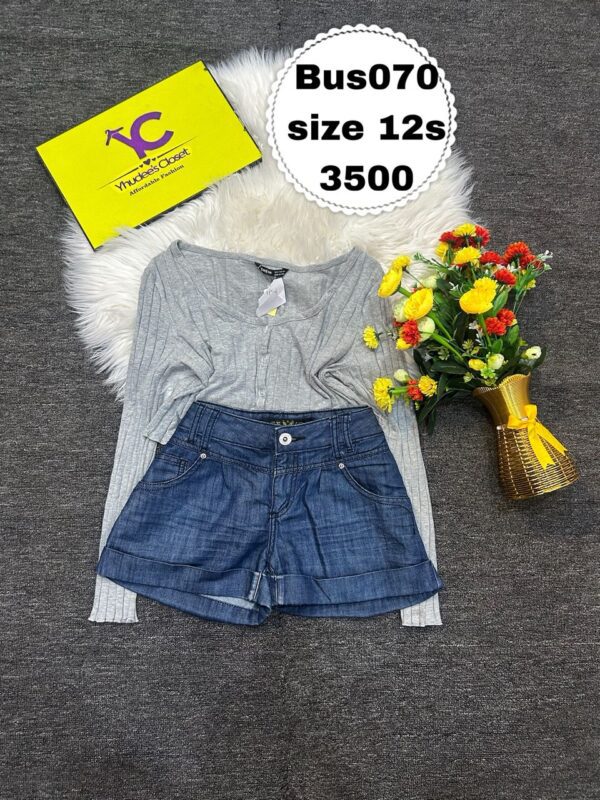 Deep blue bumshort Size 12s