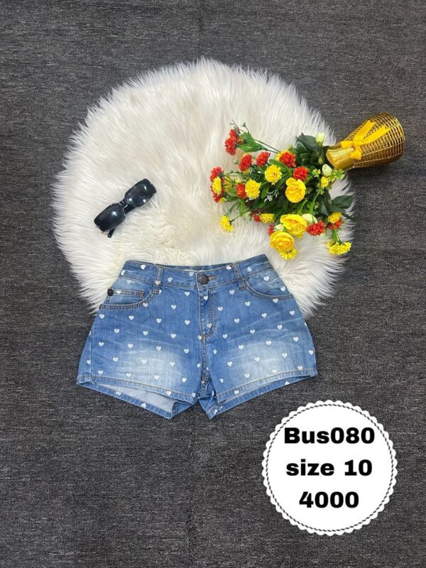 Heart print bum short Size 10