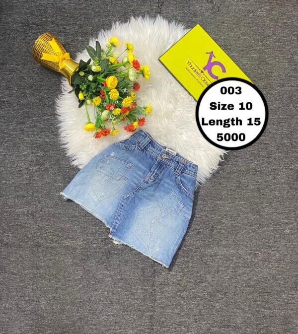 Blue Jean Skirt Size 10 L 15”