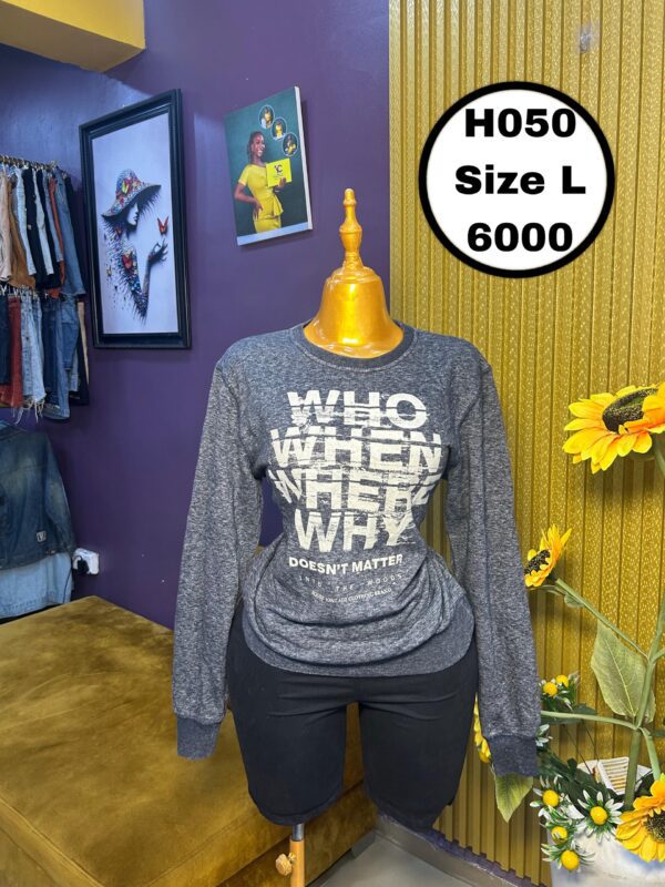 Ash Long Sleeved Sweat Shirt L