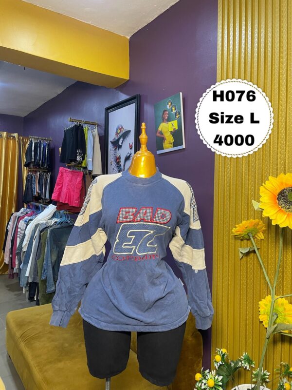 Blue & White Sweatshirt L