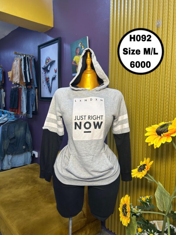 Grey & Black Hoodie M/L