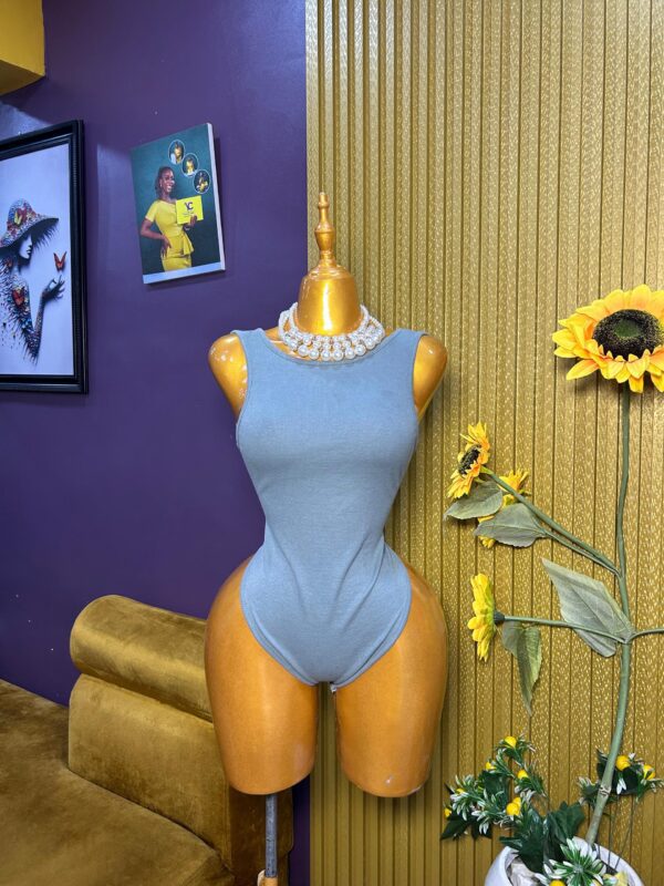 Cyan blue bodysuit Size 16