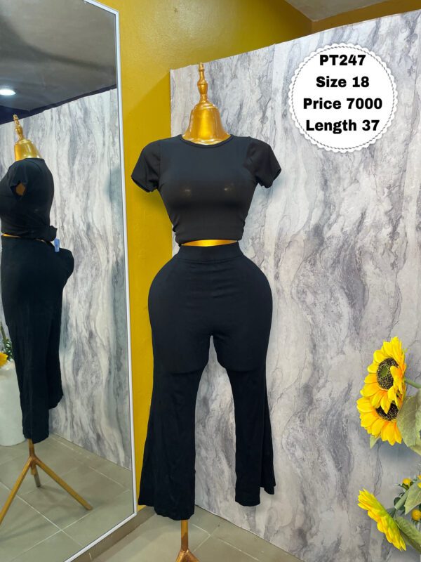 PT247 - Beautiful plain black pant trouser | Size 18