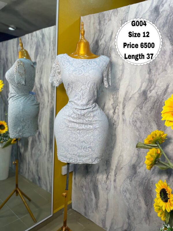 G004 - Beautiful sky blue lace dress | Size 12