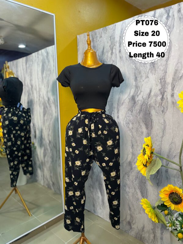 PT076 - Vintage Print pant trouser | Size 20