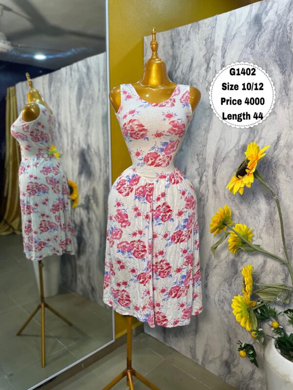 G1402 - Floral sleeveless midi (10/12)