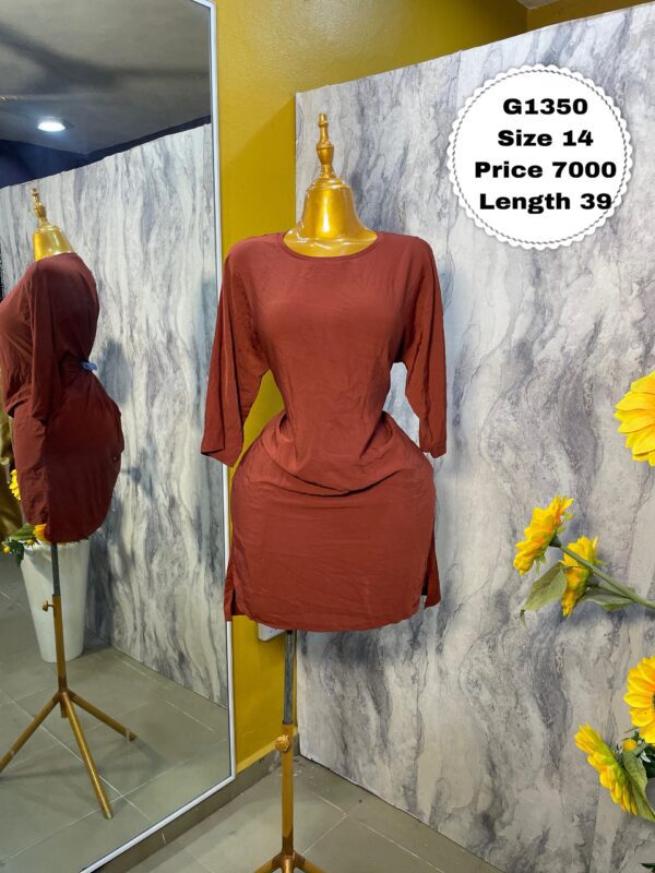G1350- Beautiful dark brown dress | Size 14